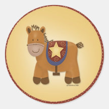 Baby Stuffed Animal Horse Stickers