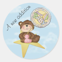 Baby Teddy Bear Rising Star Sticker