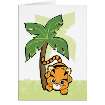 Baby Tiger Cutie Greeting Card