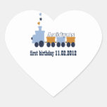 Baby Train heart sticker