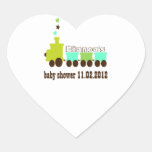 Baby Train heart sticker
