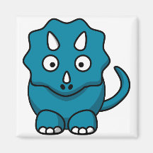 Baby Triceratops Refrigerator Magnets