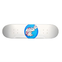 baby white bunny in egg blue oval.png skateboard deck