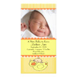 Baby with Duck PHOTO Birth Announcement Photo Greeting Card