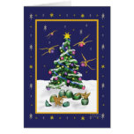 Baby Yellow Dragons Christmas Card