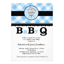 BaByQ BBQ Baby Shower Invitations