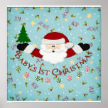 Babys 1st Christmas Posters