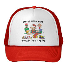 Baby's 1st Christmas Santa's Little Helper Gift Trucker Hats