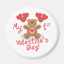 Baby's 1st Valentine's Day Magnet