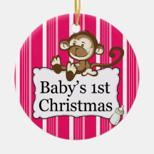 Baby's 1st Xmas Custom Photo Ornament
