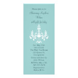 Baby's Chandelier (turquoise) Custom Invitation