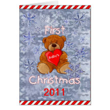 Baby's First Christmas Card
