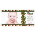 Baby's First Christmas Holiday Photo Card