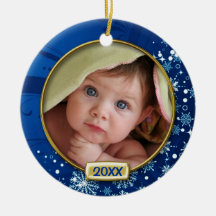 Baby's First Christmas Photo Frame Christmas Ornaments