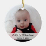 Baby's  |  First Christmas Photo Ornament