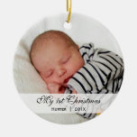 Baby's  |  First Christmas Photo Ornament