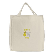 Baby's Things Embroidered Bag (Yellow)