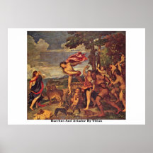 Bacchus And Ariadne By Titian Posters