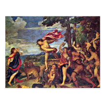 Bacchus And Ariadne " By Tizian (Best Quality) Post Cards