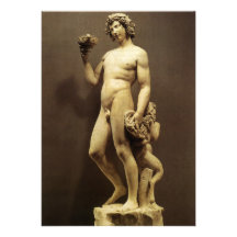 Bacchus by Michelangelo Custom Invites