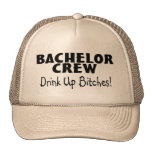 Bachelor Crew Drink Up Bitches Wedding Mesh Hat
