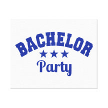 Bachelor Party Gallery Wrap Canvas