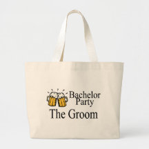 Bachelor Party The Groom Canvas Bags