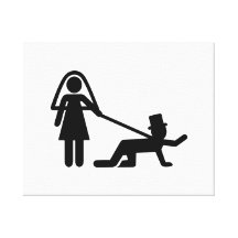 Bachelor party Wedding slave Canvas Prints