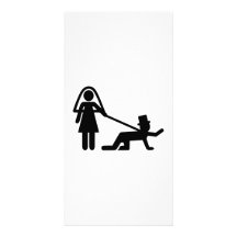 Bachelor party Wedding slave Photo Card Template