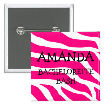 Bachelorette Bash Bachelorette Party Pinback Buttons