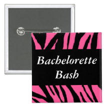 Bachelorette Bash Pinback Buttons