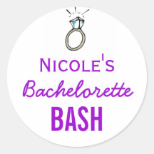 Bachelorette Bash Stickers