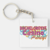 bachelorette casino party wedding bridal shower key chains