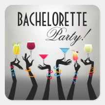 Bachelorette Cocktail Party Sticker