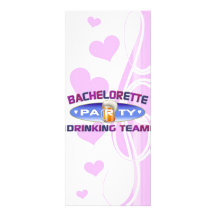 bachelorette drinking team party bridal wedding personalised invitation