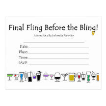 bachelorette invites2 post card