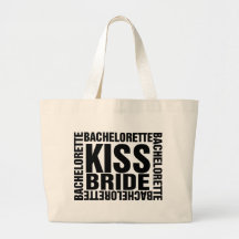bachelorette kiss bride bags