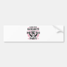 Bachelorette Party Game Over 2012 Bumper Sticker