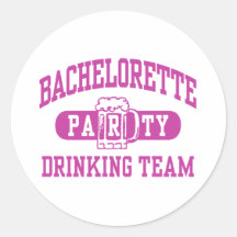 Bachelorette Party Round Stickers