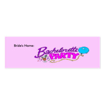 Bachlorette Party Profile Card - Personalised Business Card Templates