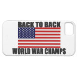 Back 2 Back World War Champs US Flag iPhone 5 Case