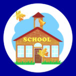 BACK 2 SCHOOL 179252011 CARTOON BUILDING Preschool stickers