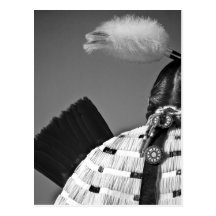 Back Feather Post Card