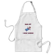 Back Off I Know Voodoo Doll Magic Haitian Apron