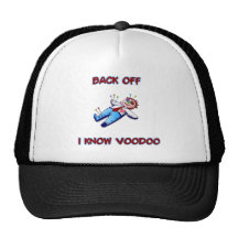 Back Off I Know Voodoo Doll Magic Haitian Hat