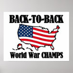 Back-To-Back WW Champs, USA Shape Print