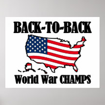 Back-To-Back WW Champs, USA Shape Print