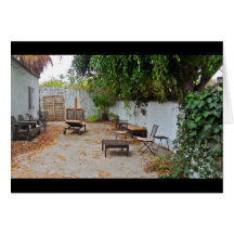Back Yard? Greeting Card