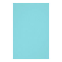 Background Colour - Aqua Customized Stationery