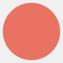 Background Colour - Coral Sticker
